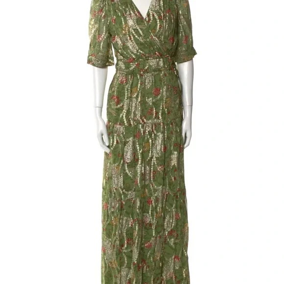 bash green maxi dress Women's Modal Blend Floral Print Maxi Dress